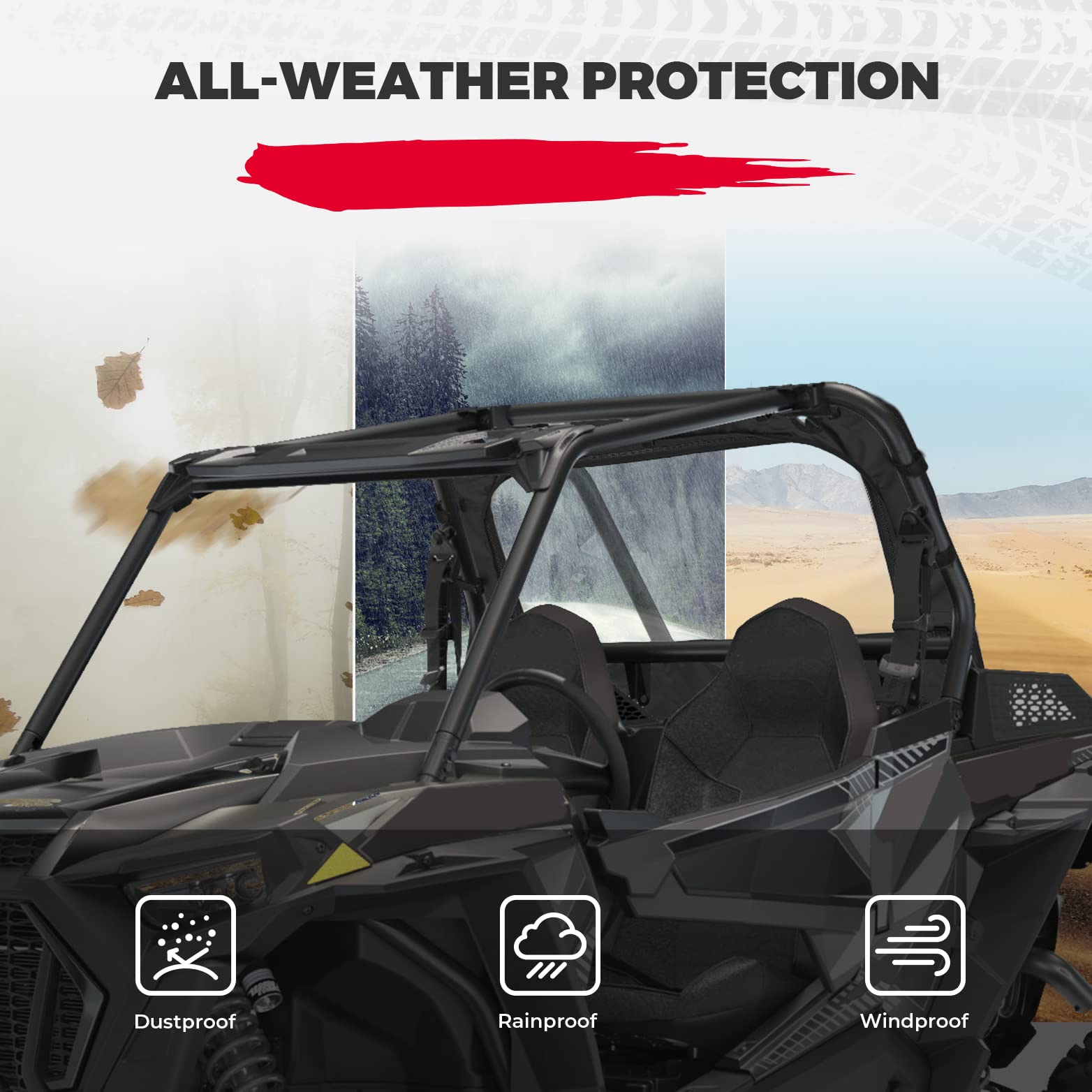 KEMIMOTO RZR XP 1000 lunotto posteriore morbido