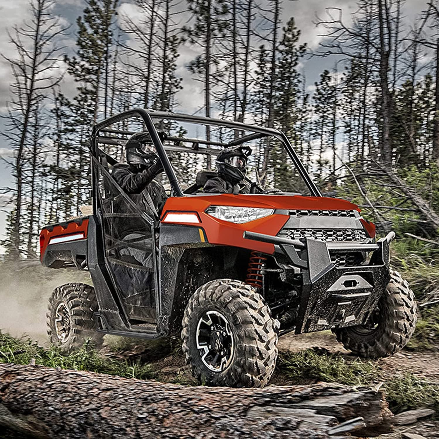 KEMIMOTO B0101-02201BK Pedane Laterali Ranger XP 1000 Acciaio
