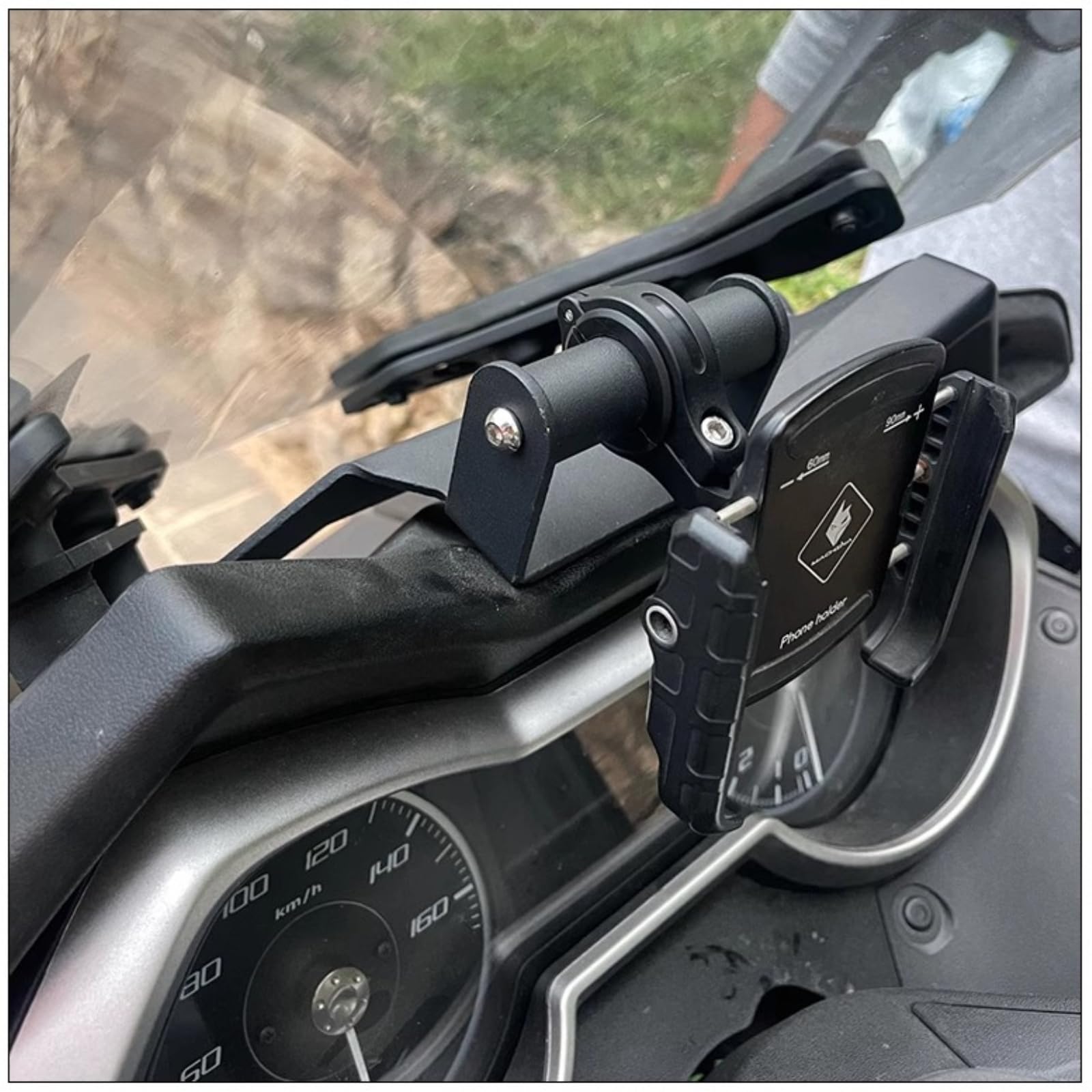 Kuuleyn Supporto Cellulare Moto Xmax 250/300/500 2018-2021 Alluminio