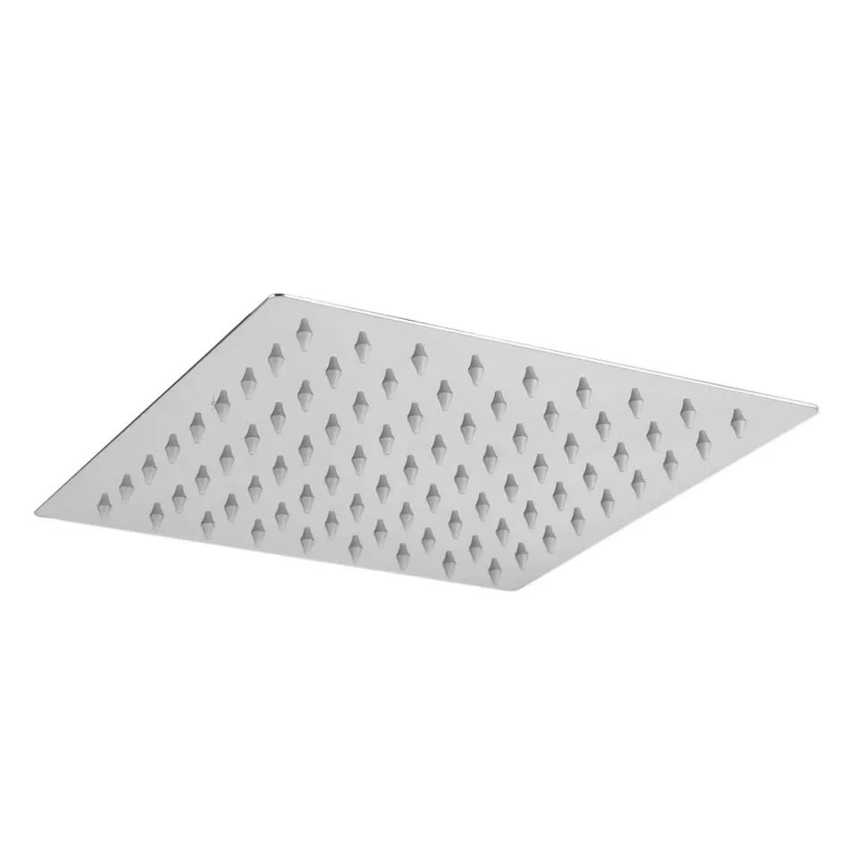 Kuuleyn Soffione Doccia Quadrato Acciaio Inox Ugelli Silicone