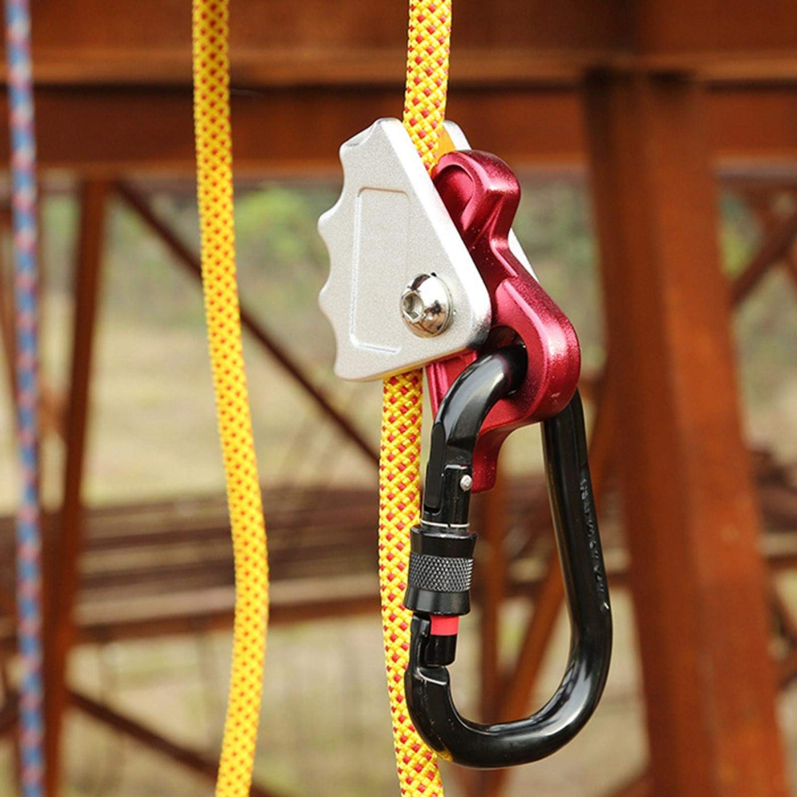 Kuuleyn blocco corda arrampicata alluminio 15kN argento