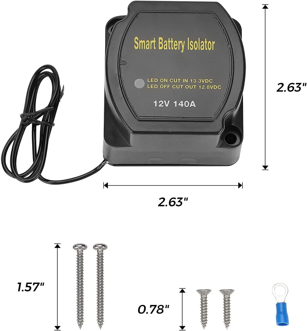 Kemimoto B0401-01301BK isolatore doppia batteria 12V 140A