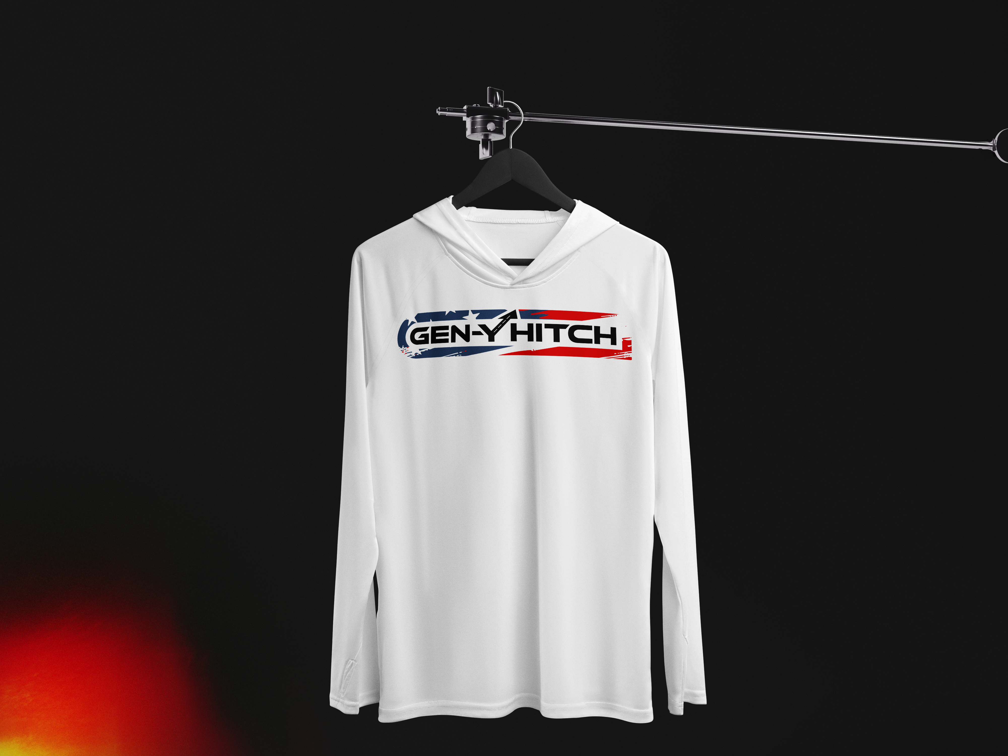 GEN-Y Hitch USA felpa cappuccio performance nera