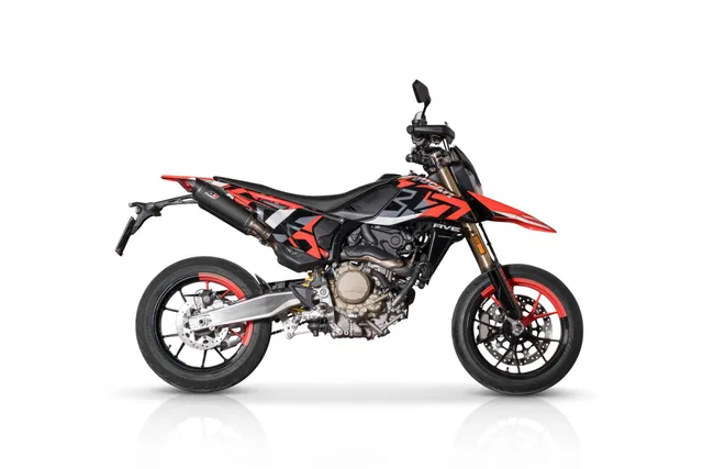 QD Exhaust Tri-Cone scarico Hypermotard 698 titanio carbonio Euro 5