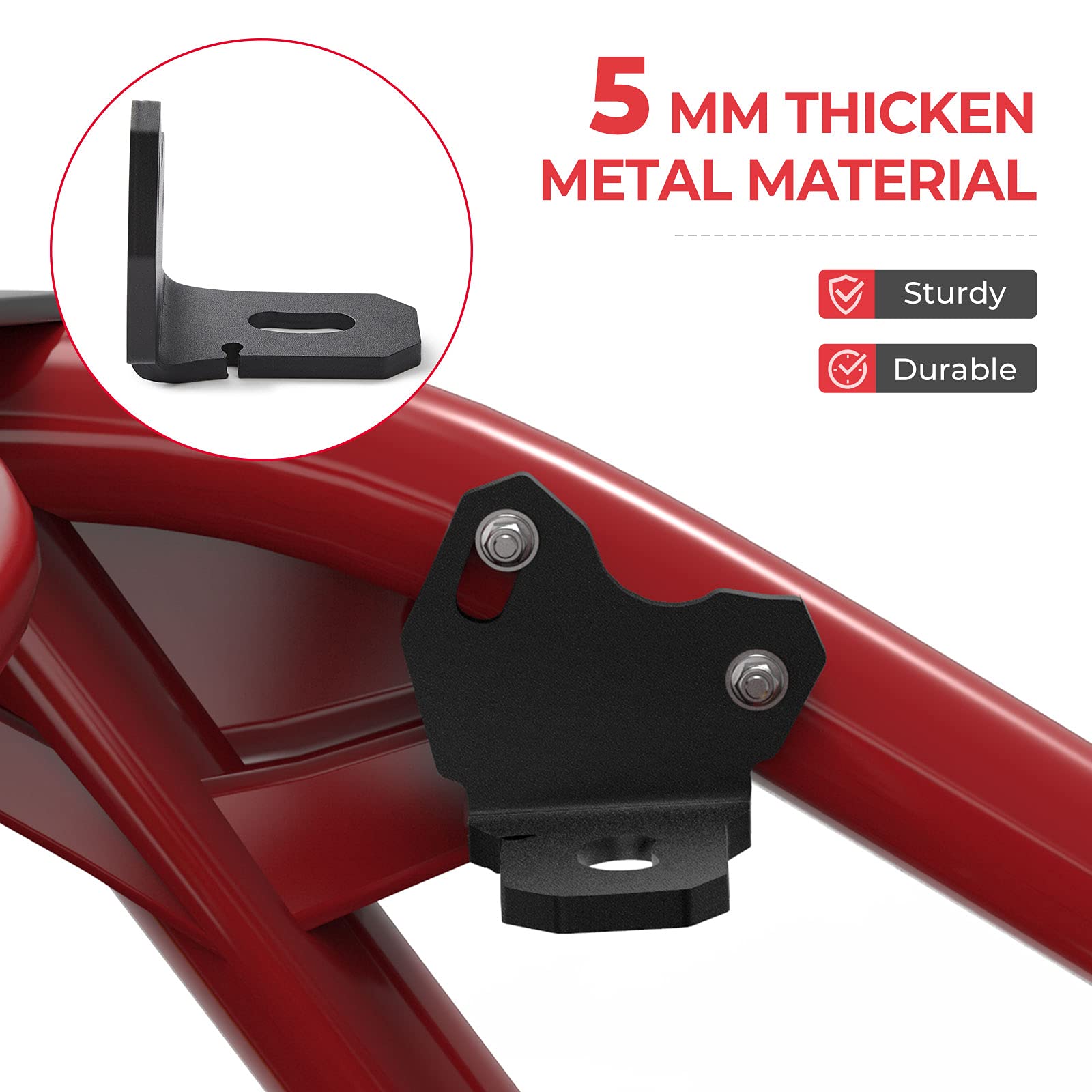 KEMIMOTO Maverick X3 supporti whip light acciaio 2 pezzi