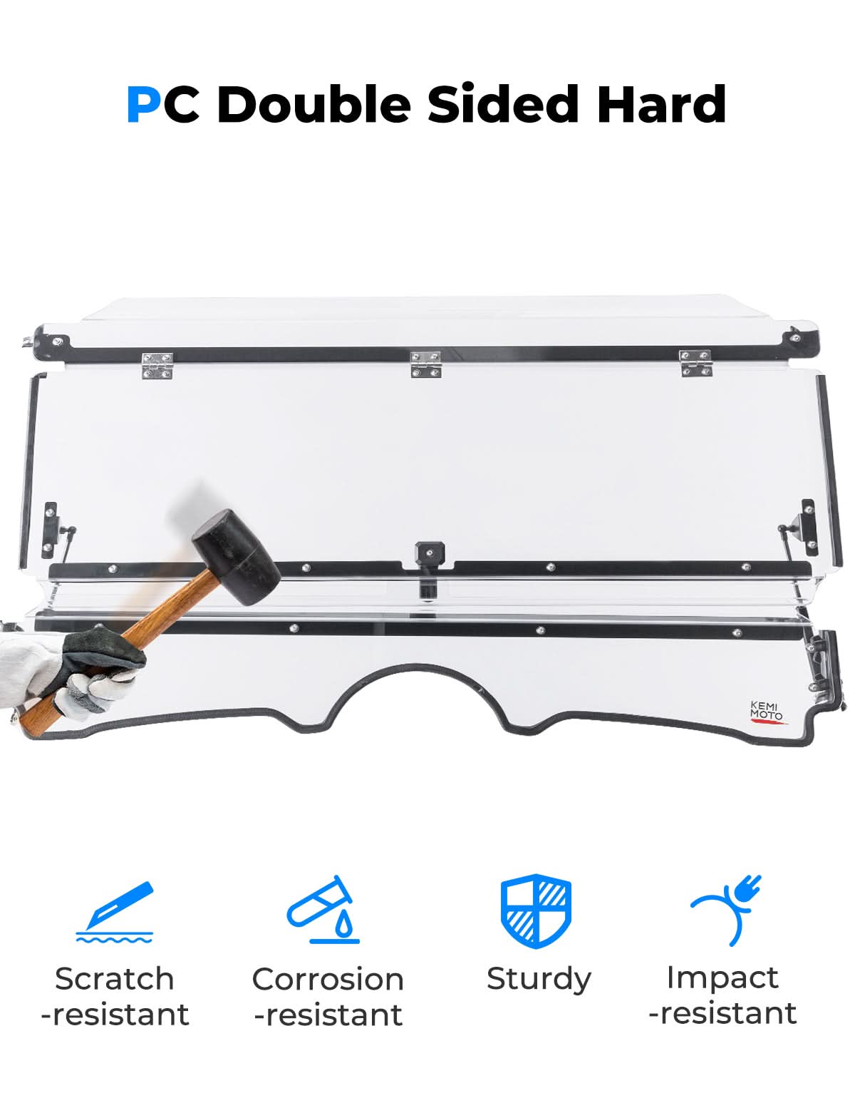 KEMIMOTO Rhino parabrezza anteriore ribaltabile PC