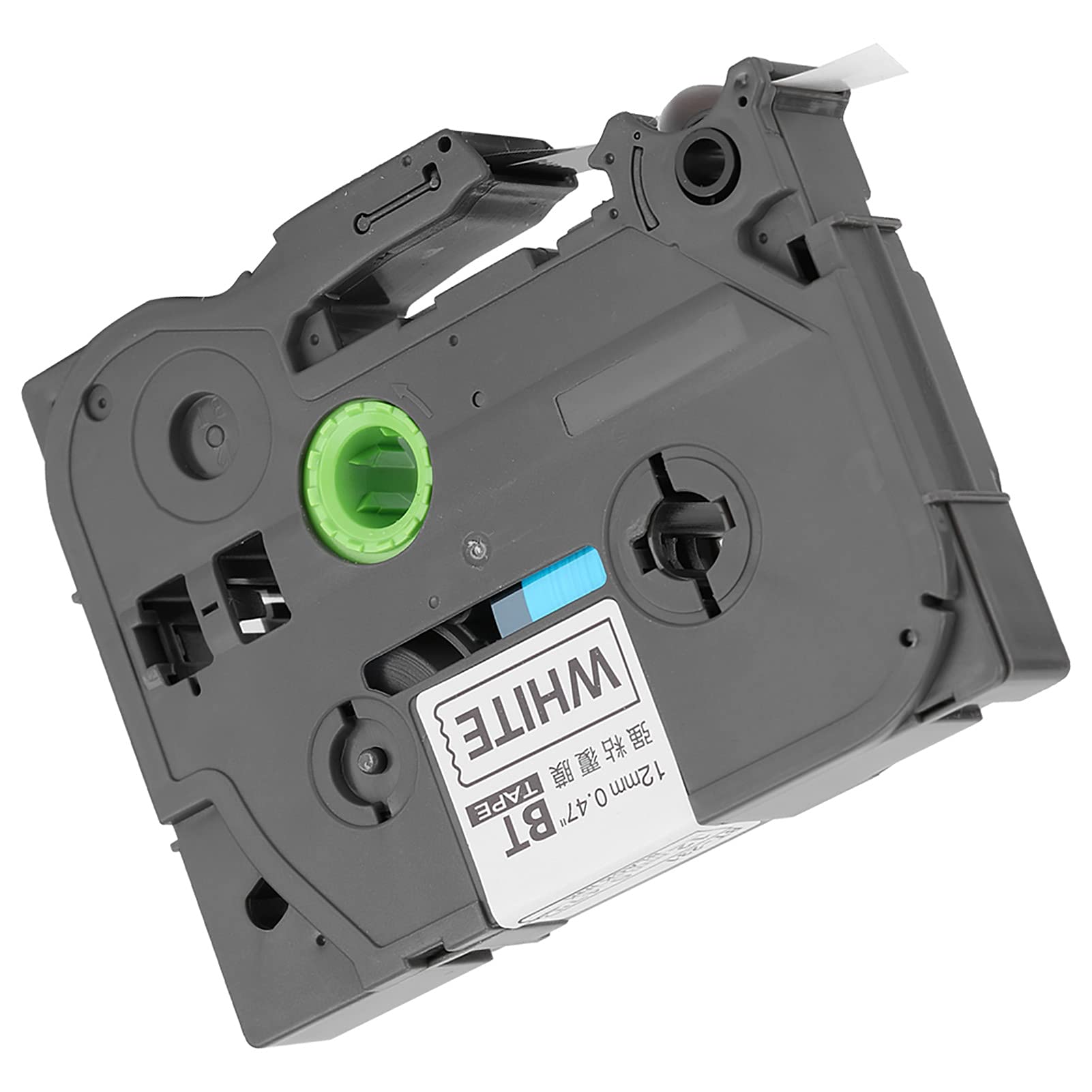 Kuuleyn TZe-231 Nastro Etichette Laminato Nero su Bianco 12mm