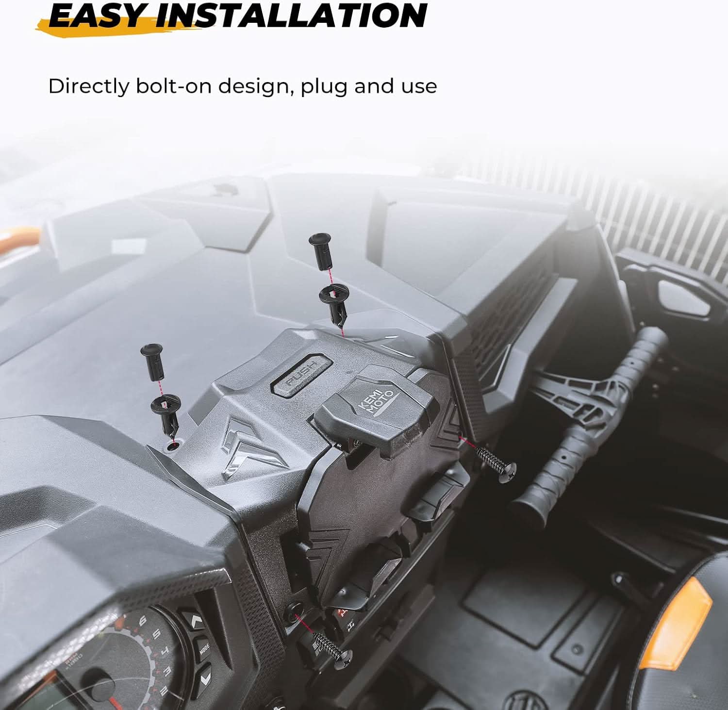 KEMIMOTO RZR XP 1000 supporto GPS con box 2,5 L