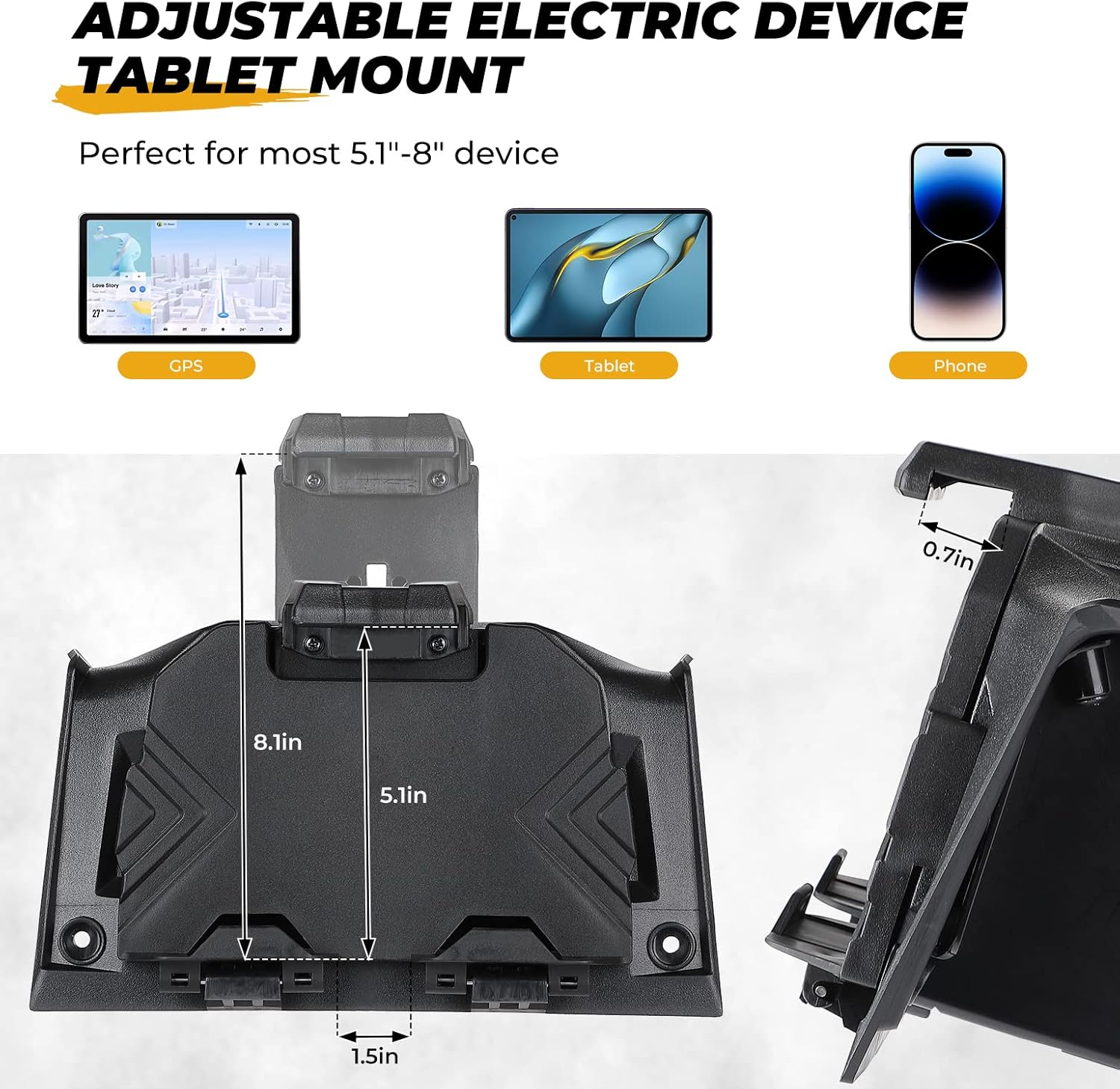 KEMIMOTO RZR XP 1000 supporto GPS con box 2,5 L