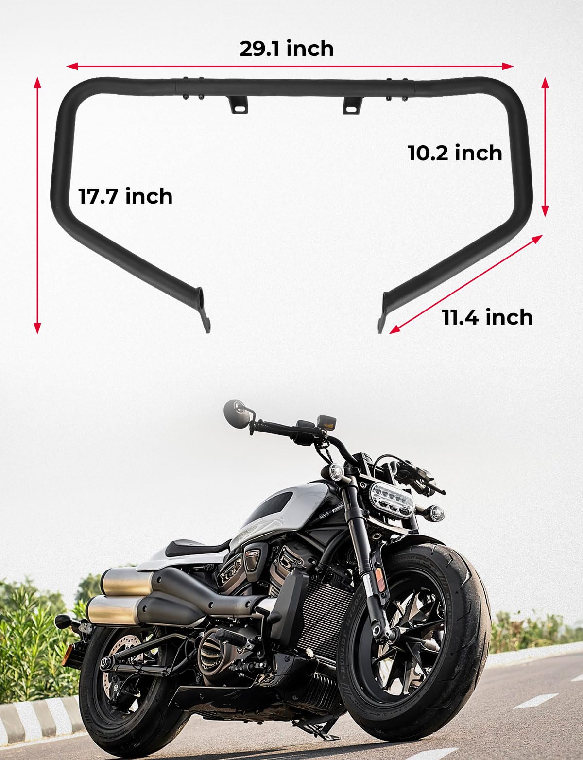KEMIMOTO Sportster S RH1250 paramotore crash bar ferro