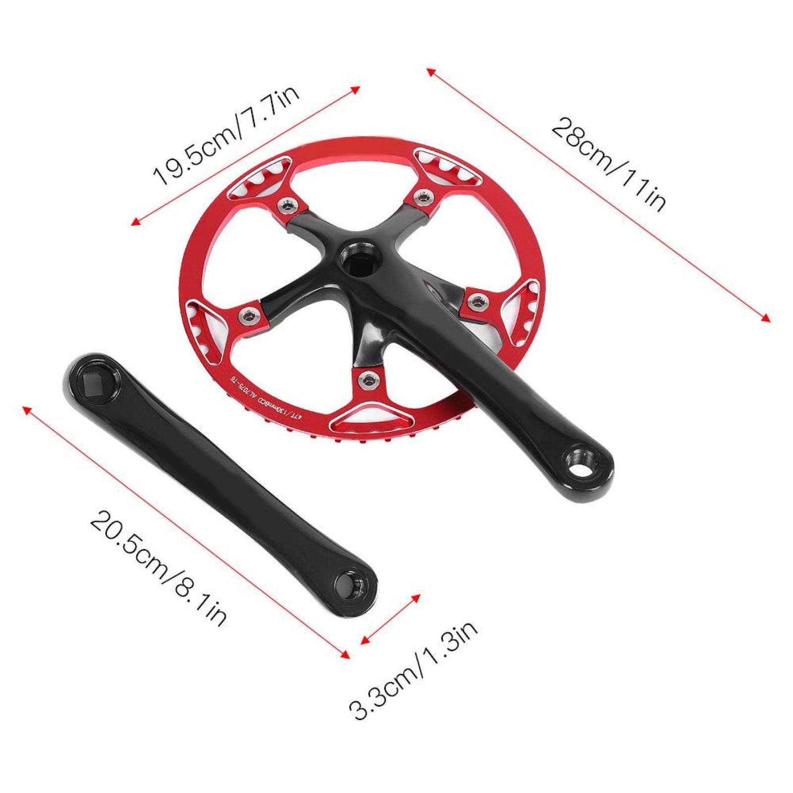 Kuuleyn Meijun Guarnitura Bici 170 mm 45T Alluminio