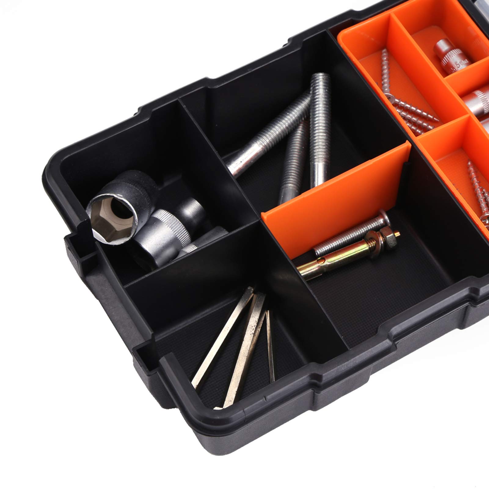 Kuuleyn Cassetta 22x15,6x6 cm Portautensili Nero Arancio