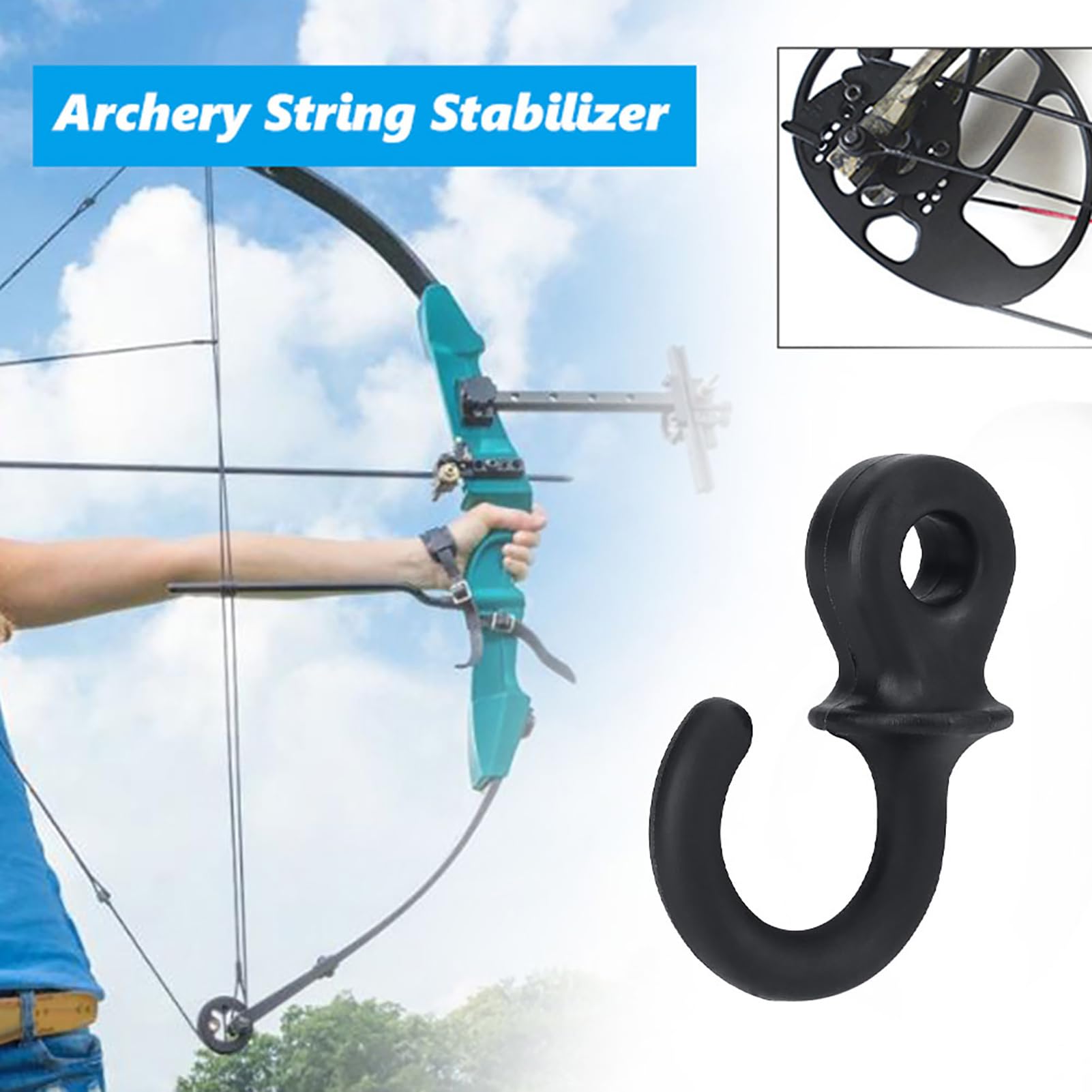 Kuuleyn Monkey Tails Silenziatore Corda Arco Nero 4 Pezzi