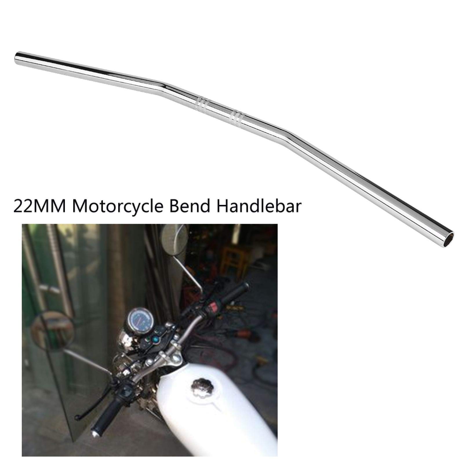 Kuuleyn Manubrio Curvo Moto 22 mm Argento 71 cm Retro