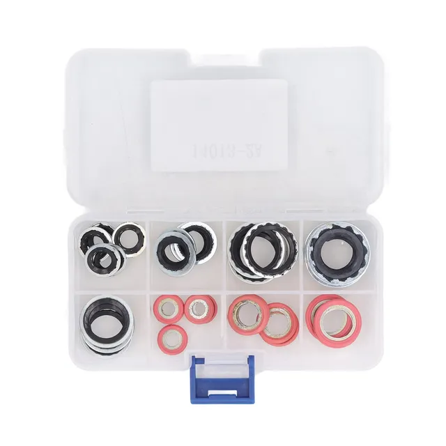 AOWINHIT Kit Guarnizioni Clima Auto 40 Pezzi Alluminio