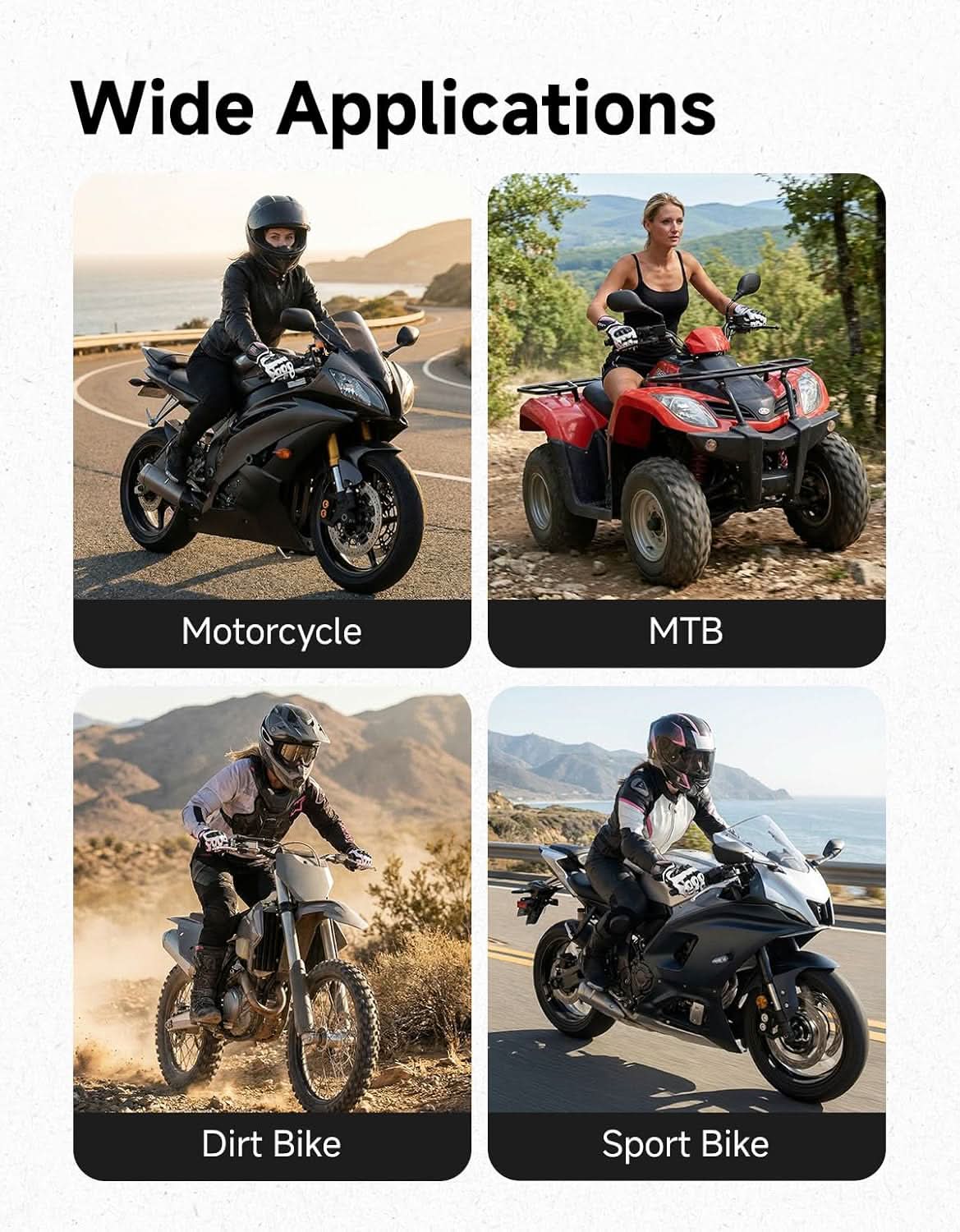 KEMIMOTO Guanti Moto Donna Carbonio Rosa S Pelle