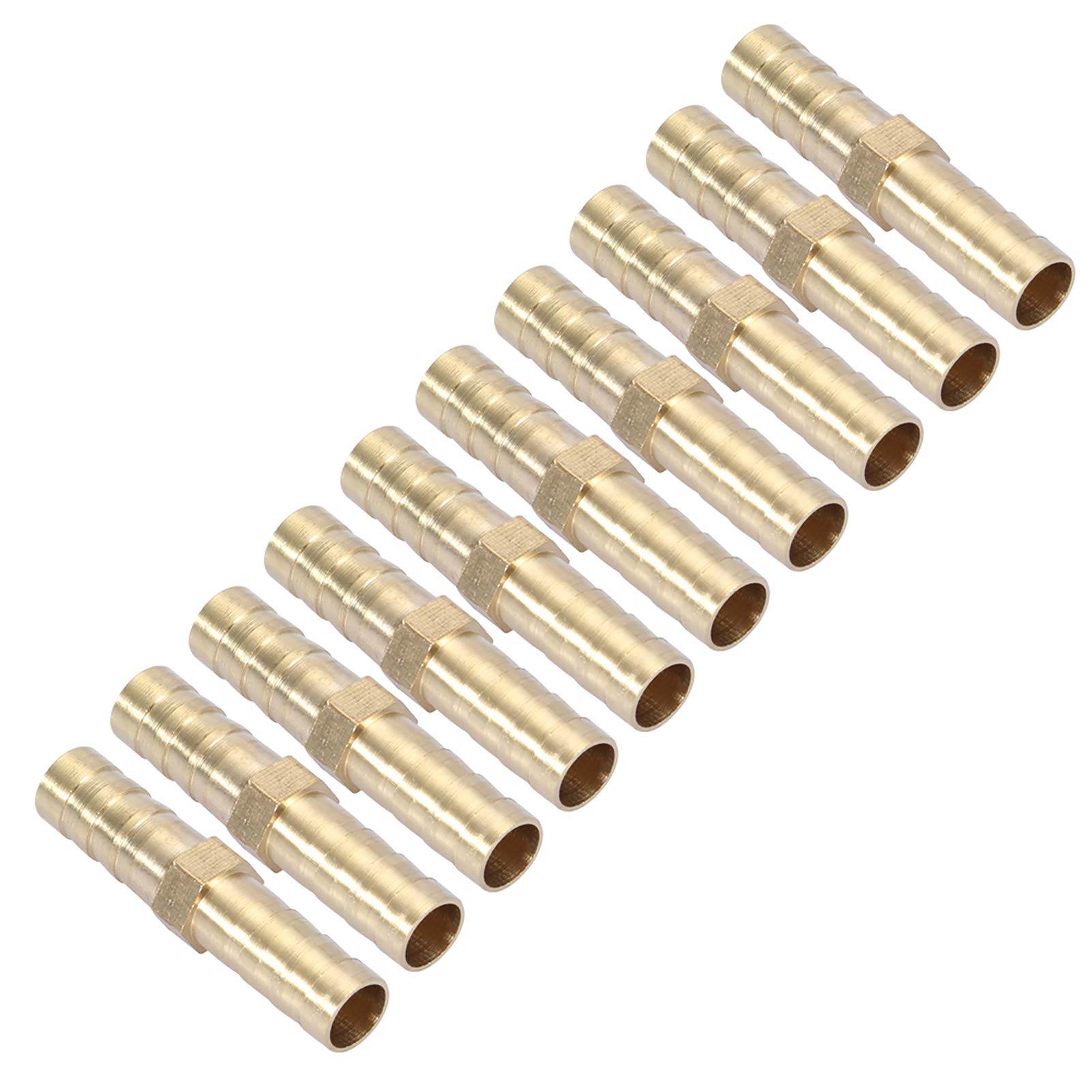 Kuuleyn Raccordo Diritto Ottone 8 mm 10 Pezzi per Tubo