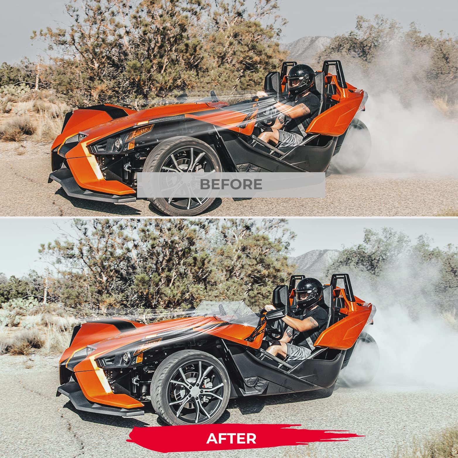 KEMIMOTO Deflettore Parabrezza Polaris Slingshot S SLR PC 190 mm