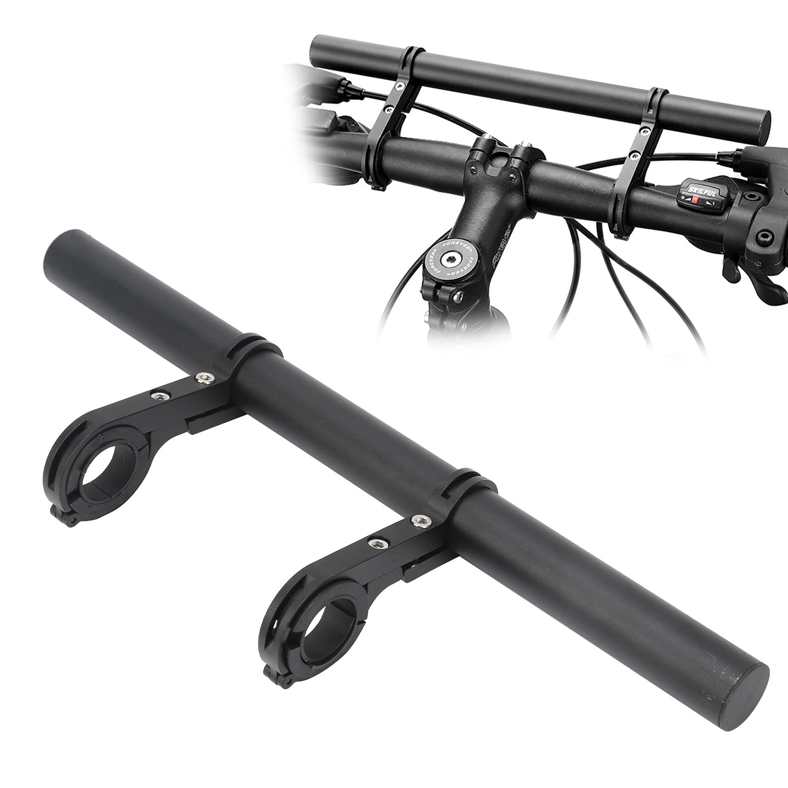 Hapivida Estensione Manubrio Bici 30 cm Alluminio Doppia