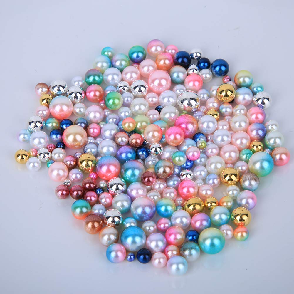 AOWINHIT Perle Finte ABS 4-10 mm 1140 Pezzi colorati