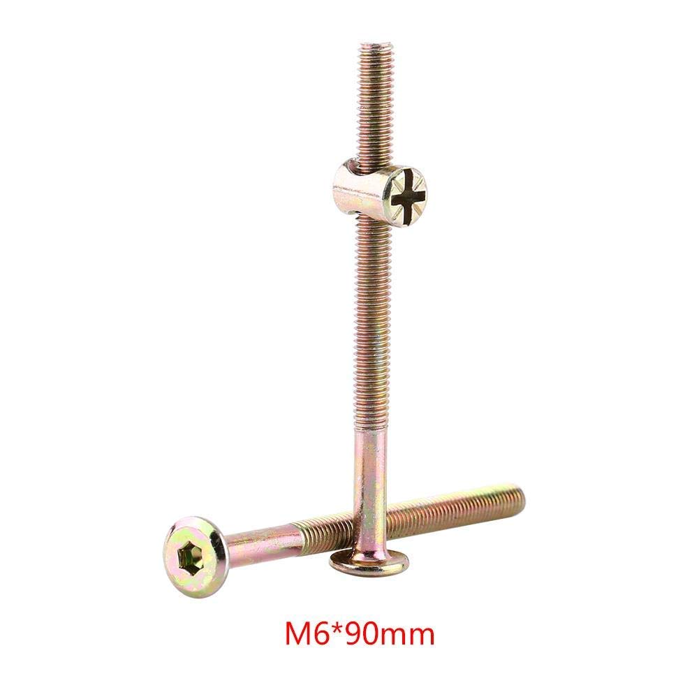 Kuuleyn Viti Mobili M6 90mm Acciaio 10 Pezzi con Dadi