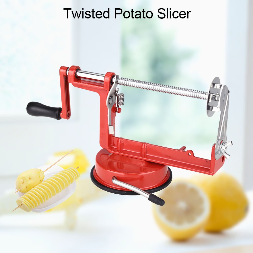 Kuuleyn Affettatrice Spirale Patate Acciaio Inox Rossa
