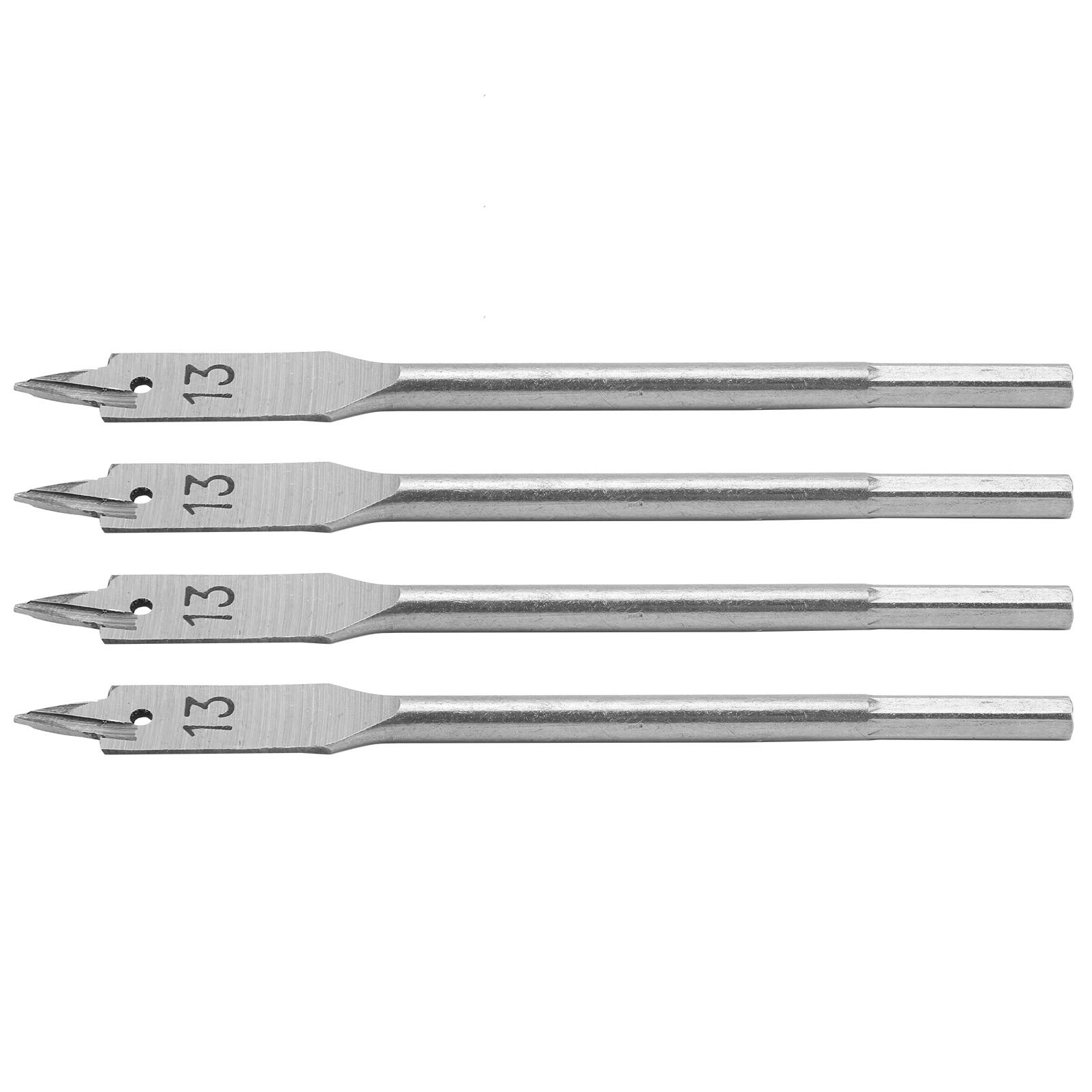 Kuuleyn Set 4 punte piatte legno 13 mm acciaio carbonio