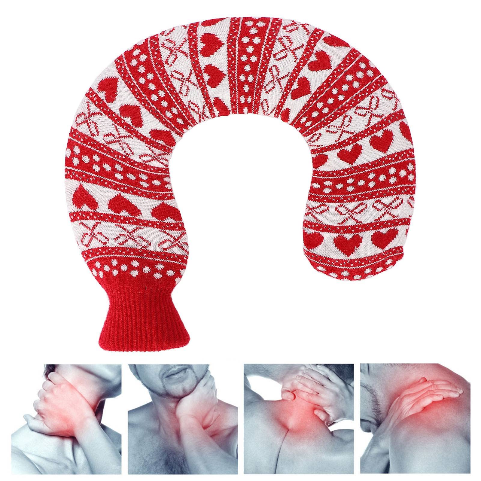 Kuuleyn Borsa Acqua Calda Collo a U 1 Litro Rossa con Copertura