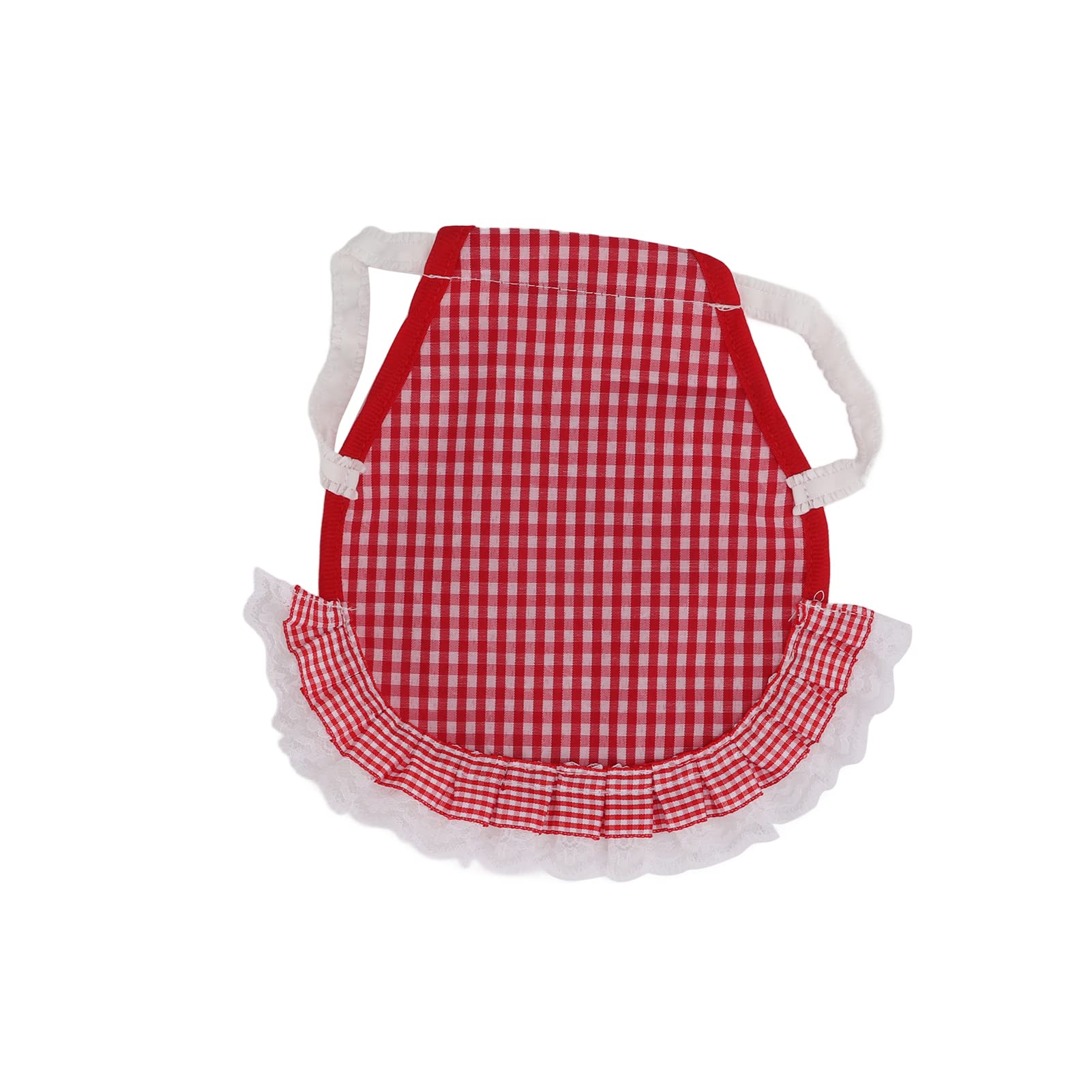 Kuuleyn Sella Protettiva per Galline Plaid Rosso Riutilizzabile