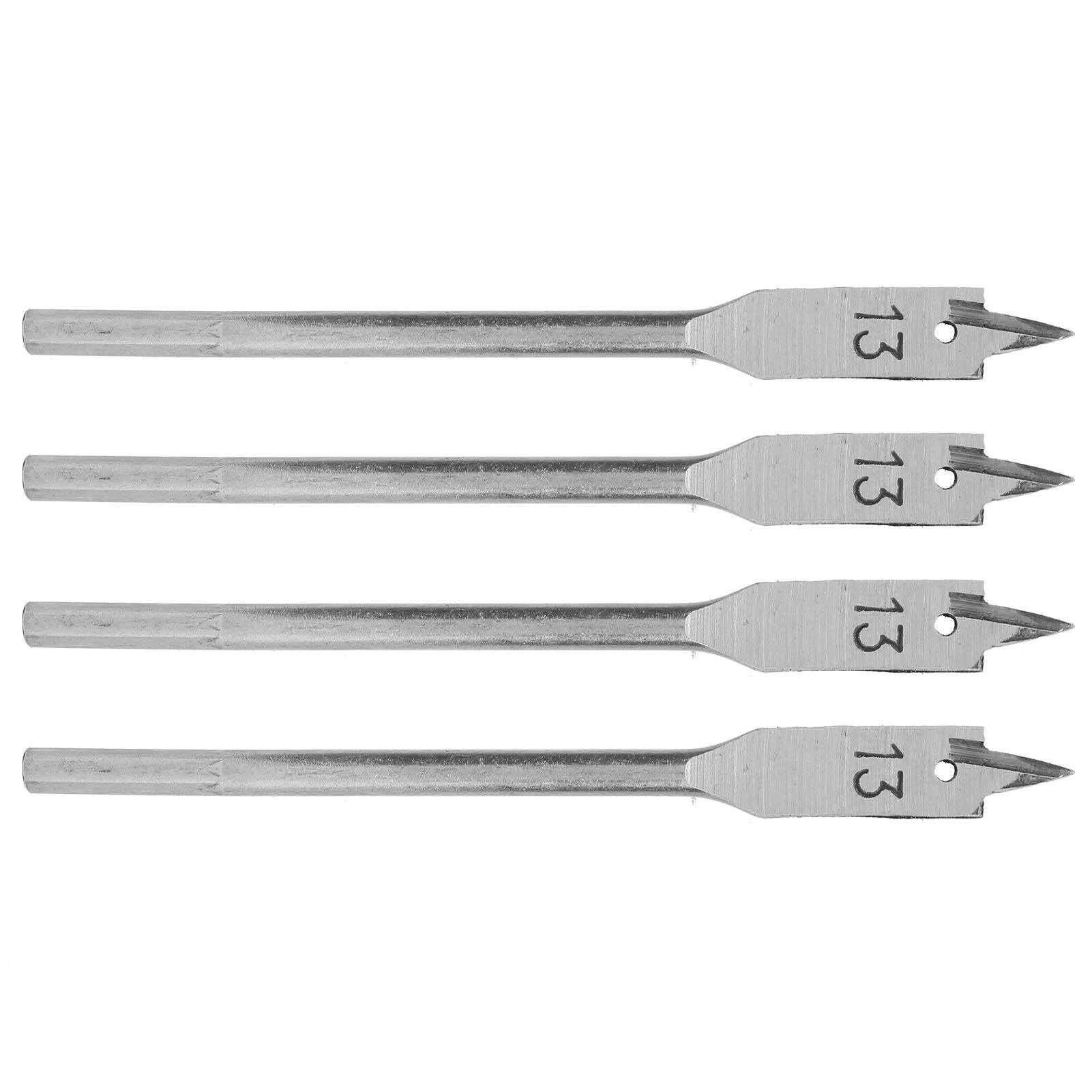 Kuuleyn Set 4 punte piatte legno 13 mm acciaio carbonio