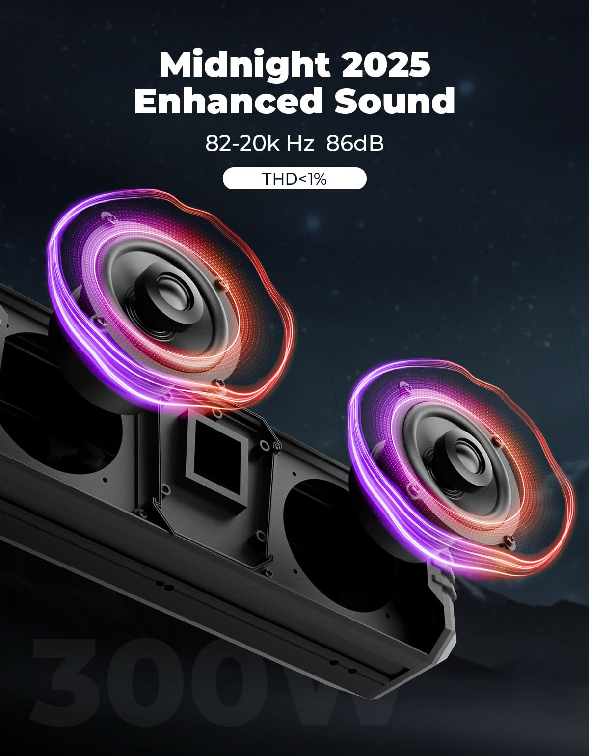 KEMIMOTO Midnight 40 Gen1.5 soundbar Bluetooth 16" RGB