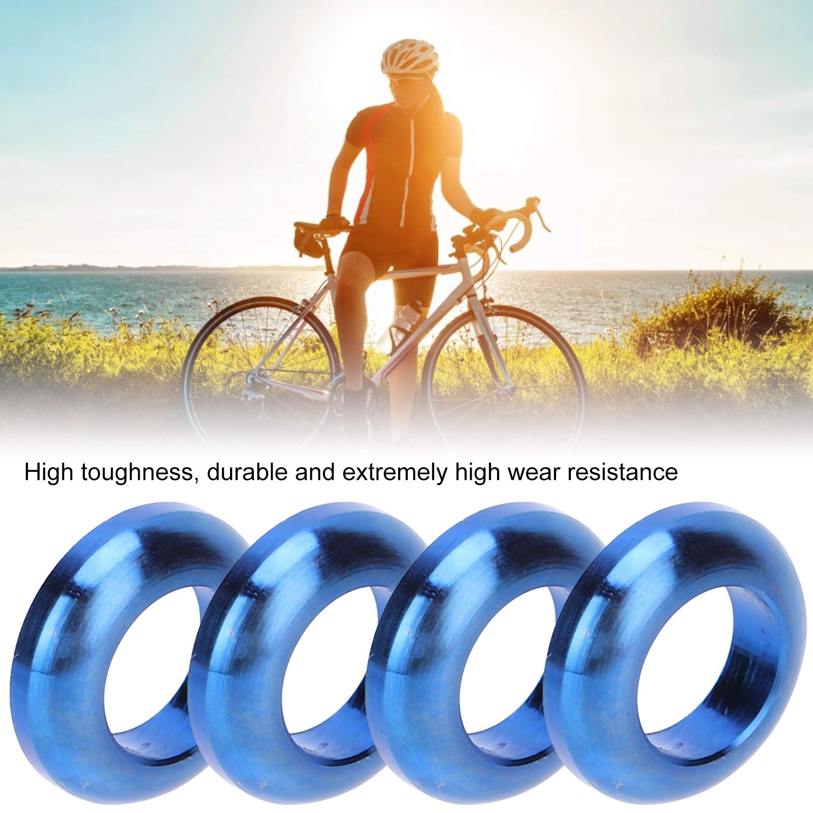 Kuuleyn Viti Freno Bici M6 Titanio Blu 4 Pezzi