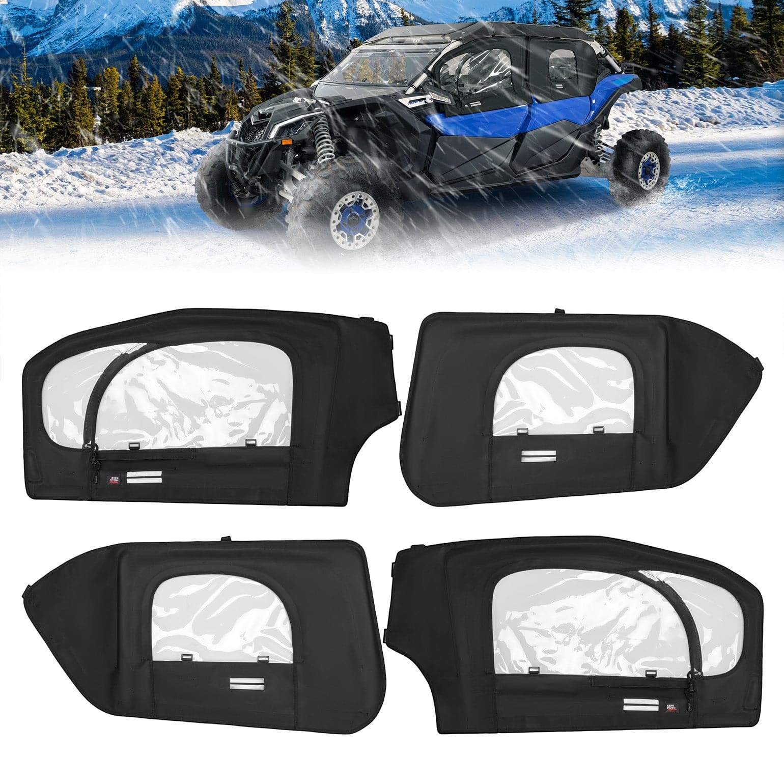 KEMIMOTO Porte Superiori Maverick X3 MAX con Telaio PVC