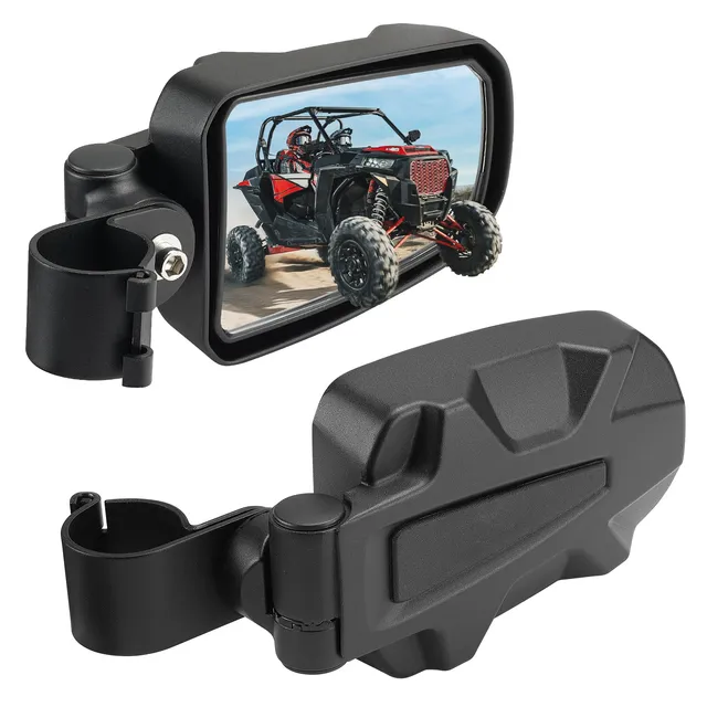 KEMIMOTO B0106-01801BK Specchietti Laterali UTV Coppia Pieghevoli