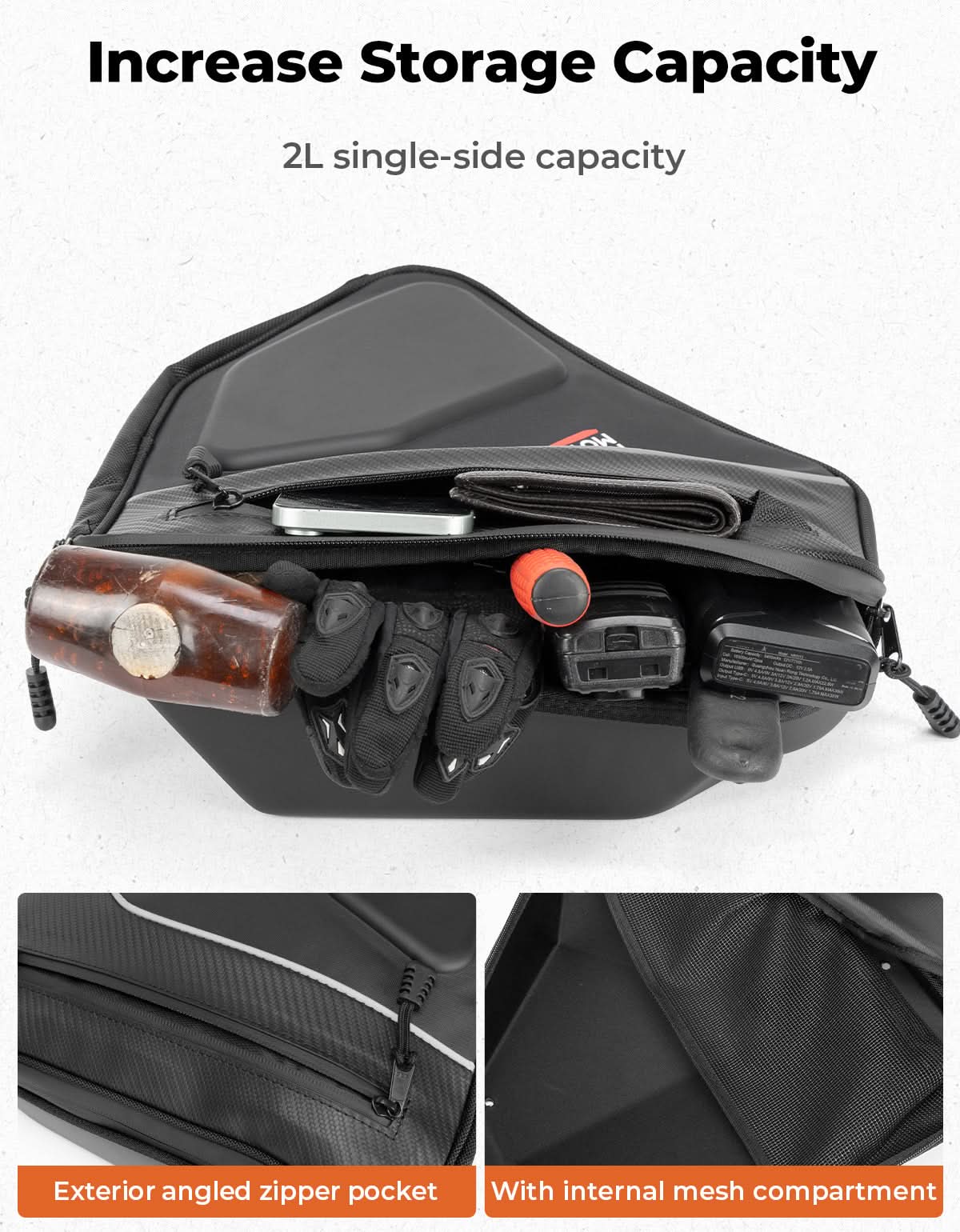 Kemimoto Maverick Sport borsello portiera EVA coppia 4L impermeabile