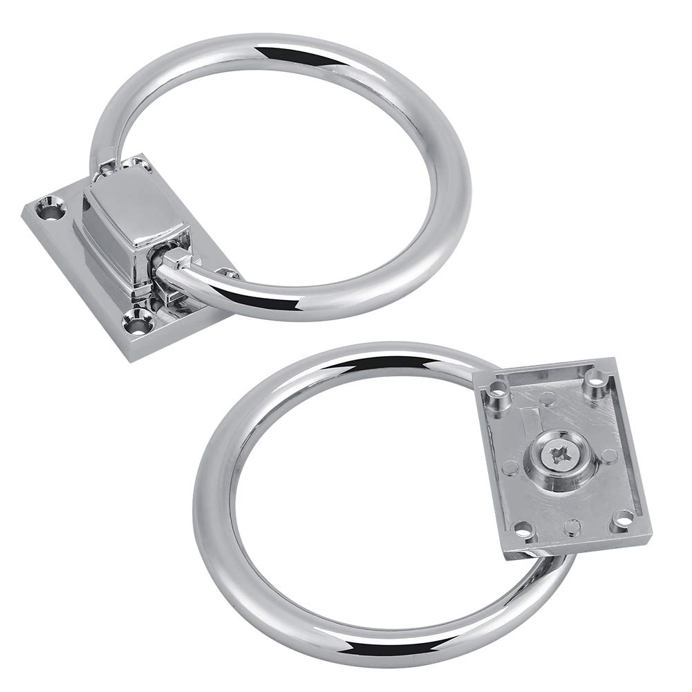 Kuuleyn Battente Porta Anello Inox Argento 111 mm