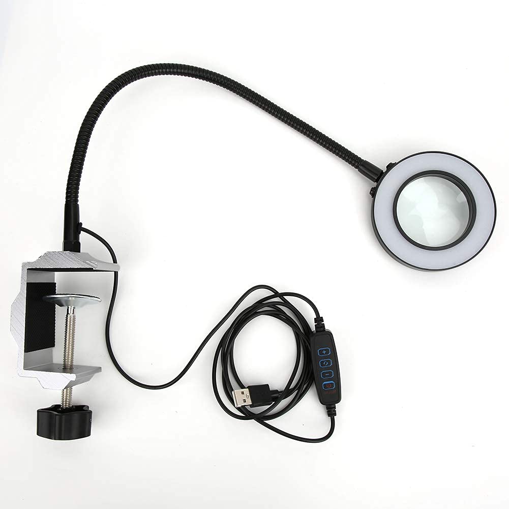 Kuuleyn Terza Mano Saldatura Lente LED 3X Morsetto