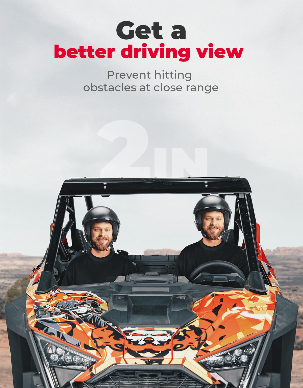 KEMIMOTO Rialzi Sedile 5cm per Polaris RZR PRO XP Metallo