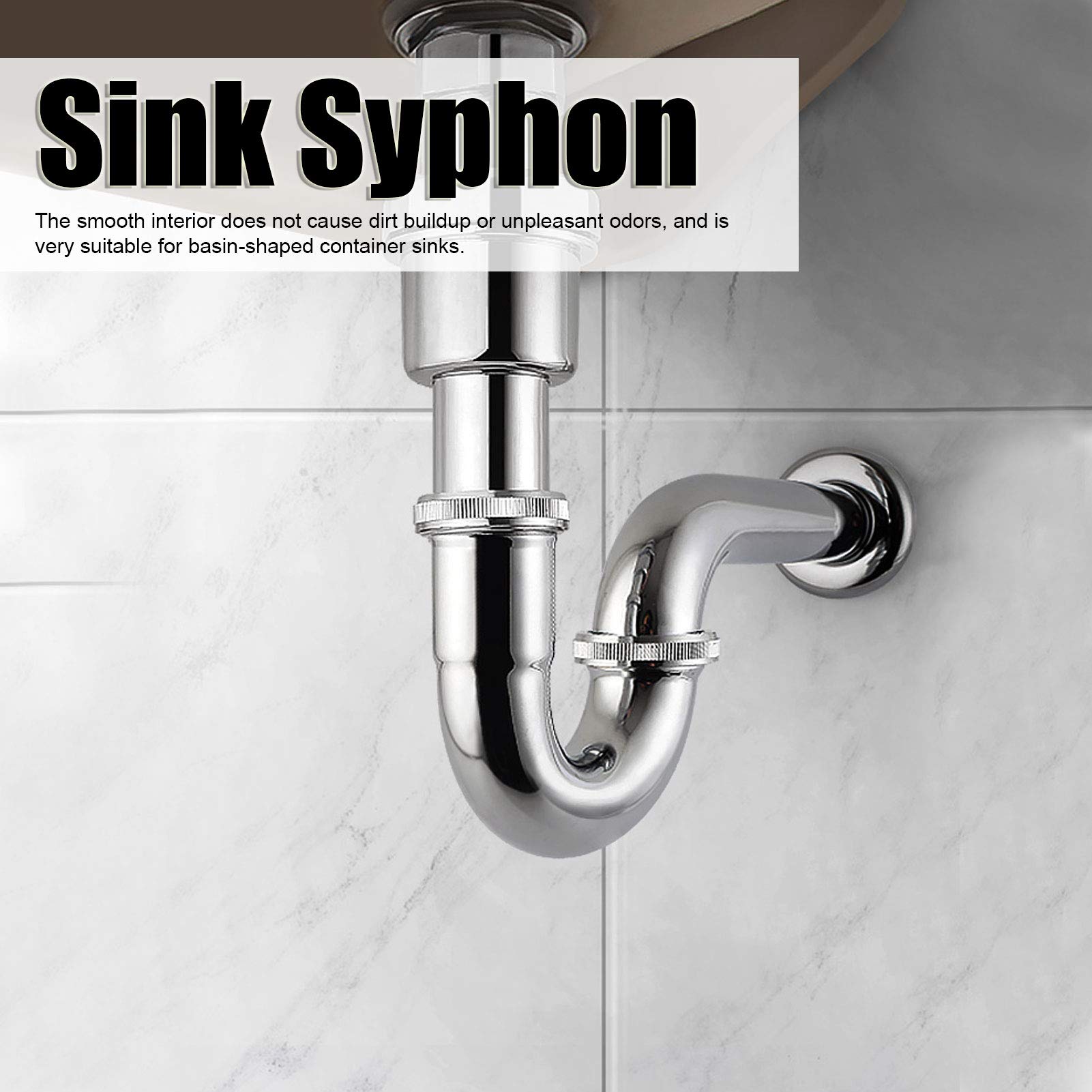 Kuuleyn Sifone Lavabo Tubo Scarico Rame Antiodore