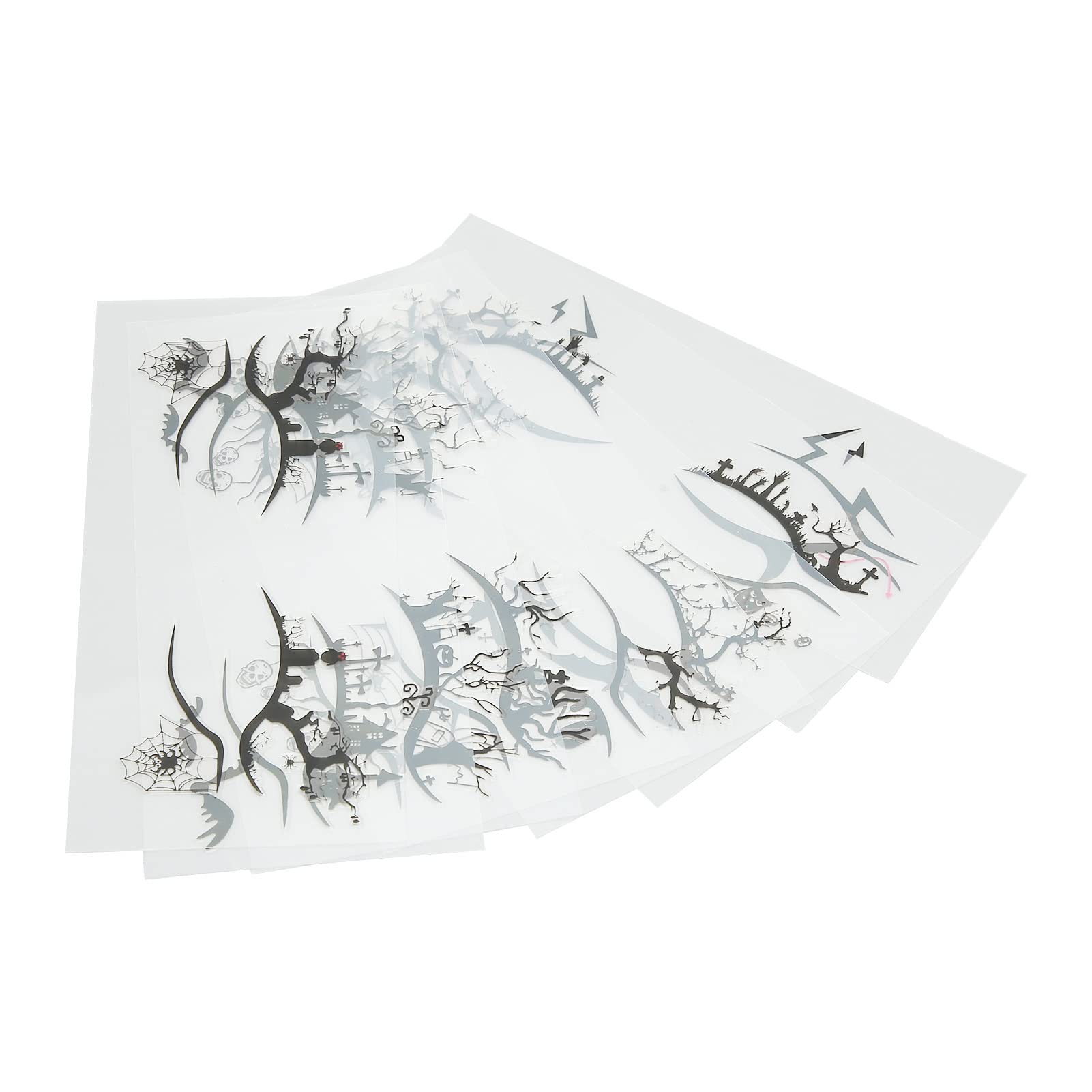 Kuuleyn Halloween adesivi eyeliner 8 fogli ragno pipistrello