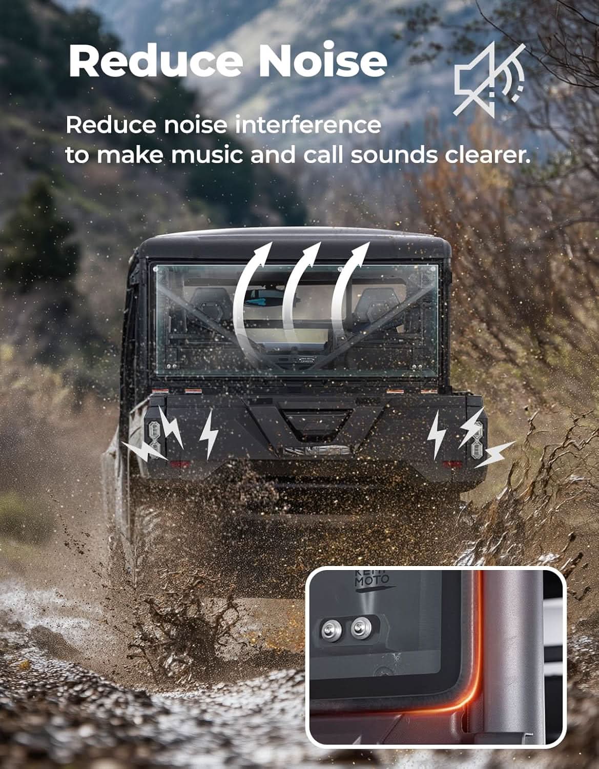 KEMIMOTO UForce 1000 lunotto vetro scorrevole posteriore