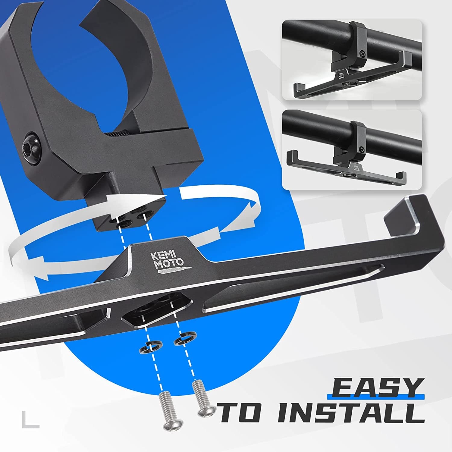 KEMIMOTO Hanger gancio casco UTV roll-bar 38-51 mm alluminio