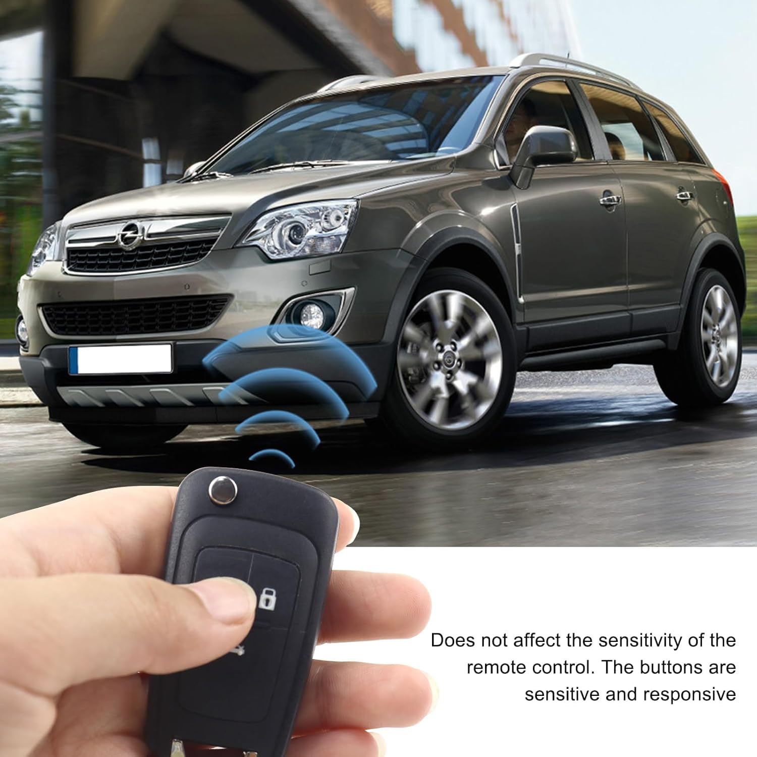 Kuuleyn Guscio Chiave 3 Tasti per Opel Astra Guscio ABS