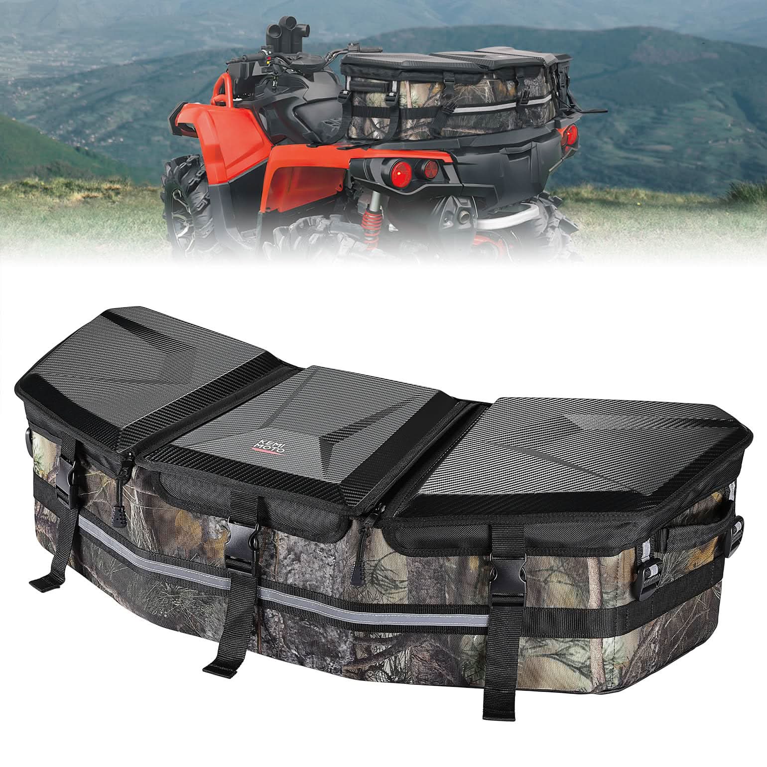 KEMIMOTO 2507 borsa ATV 50L nera termica portapacchi