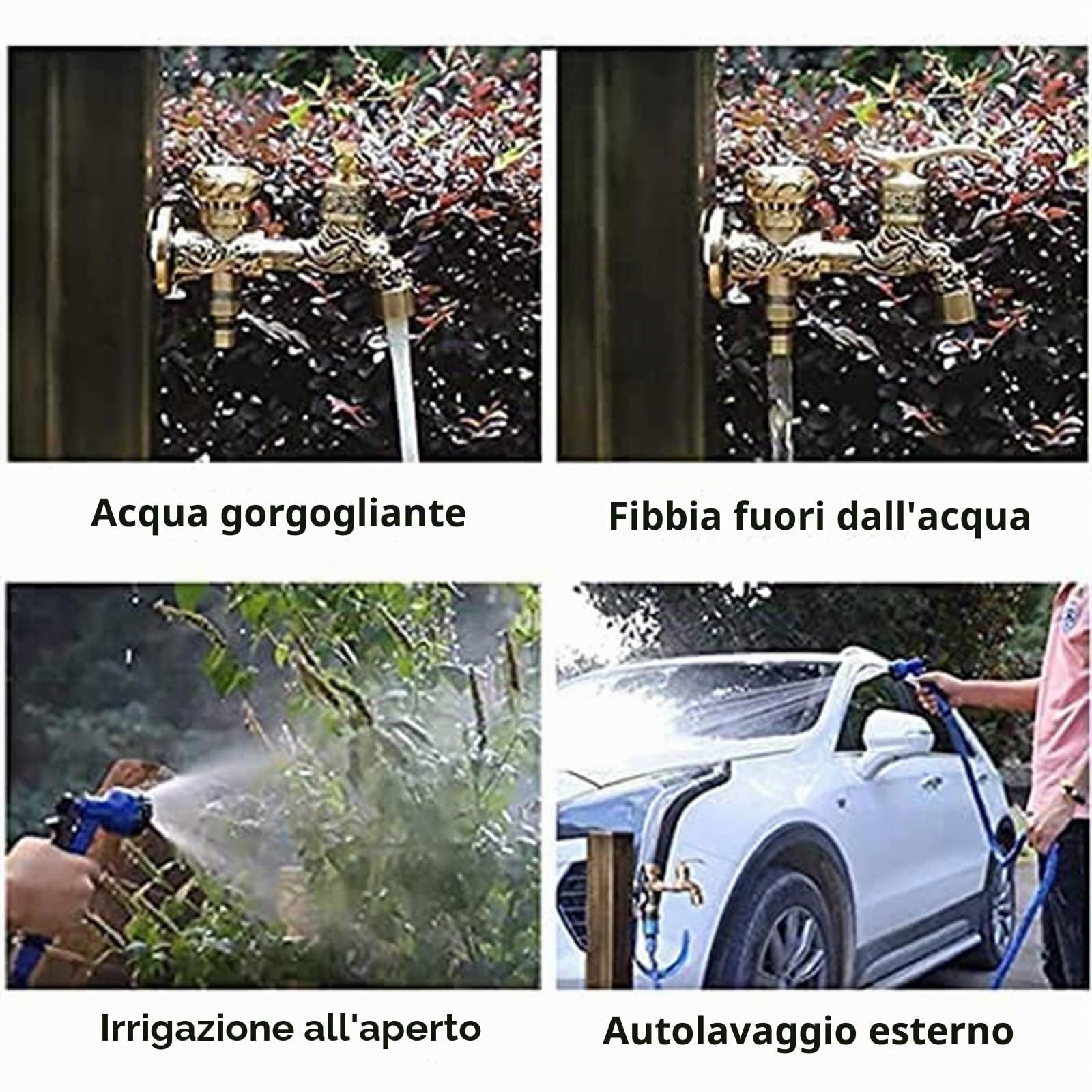 Hapivida Rubinetto Giardino Ottone G1/2 Leva Retrò