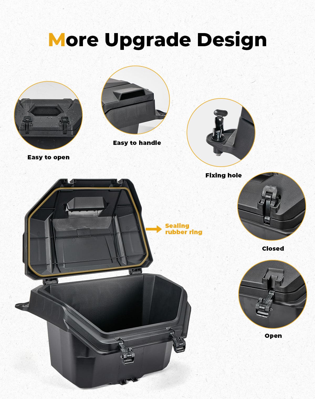 KEMIMOTO baule posteriore UTV 55QT Polaris RZR XP 1000