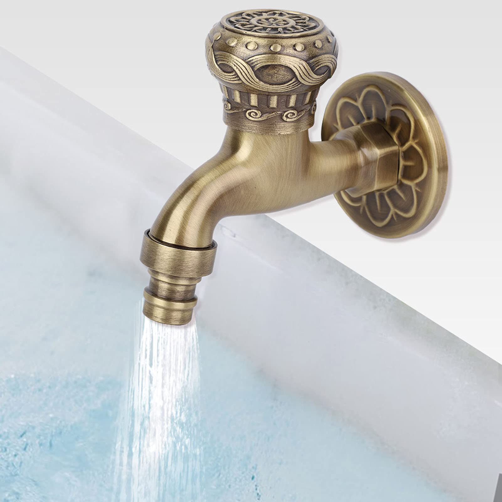 Hapivida rubinetto ottone anticato G1/2 acqua fredda vintage