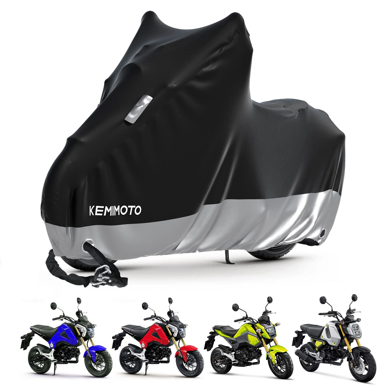 KEMIMOTO F0313-00401BK telo coprimoto impermeabile Grom MSX125