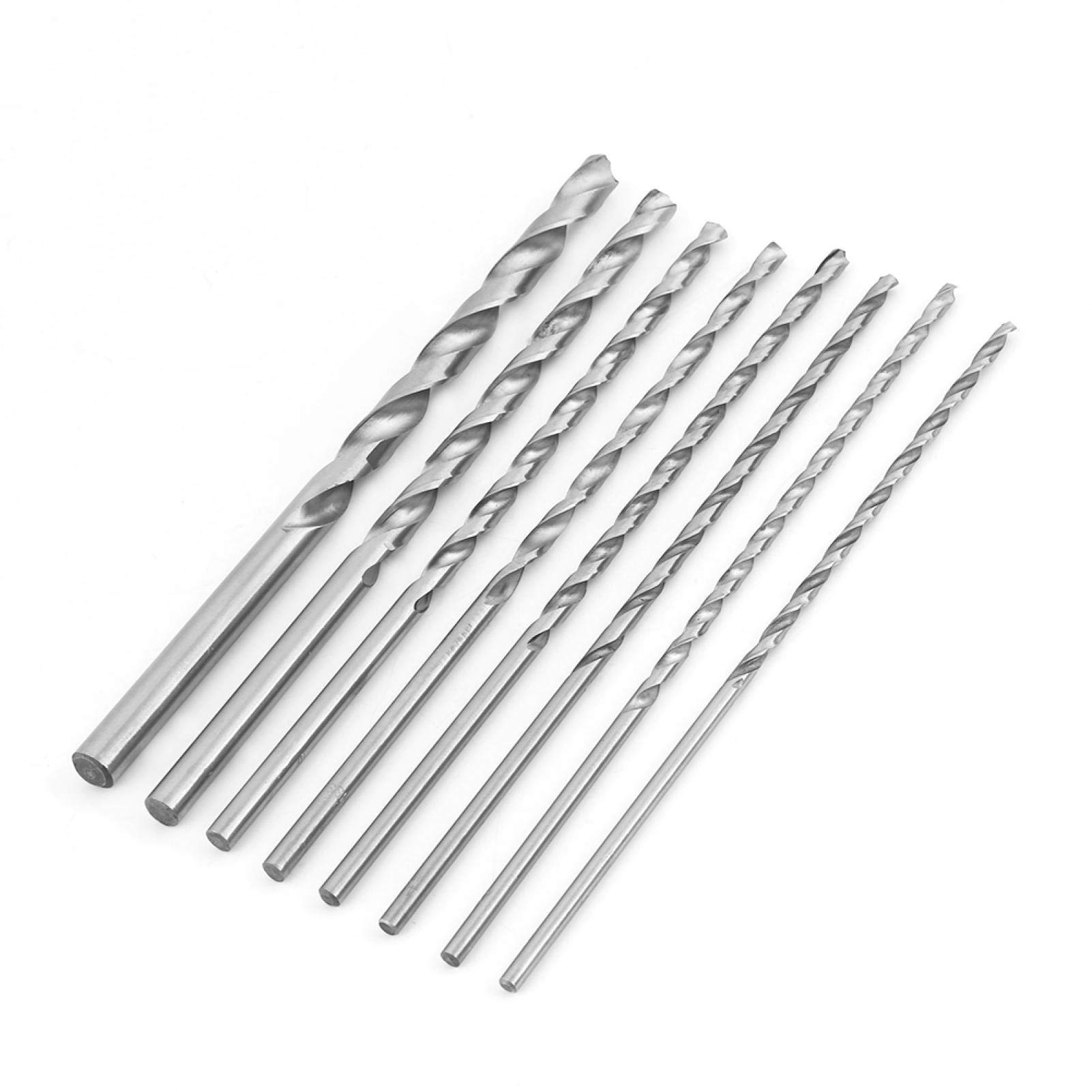 Kuuleyn set 8 punte elicoidali HSS 200 mm 4-10 mm legno