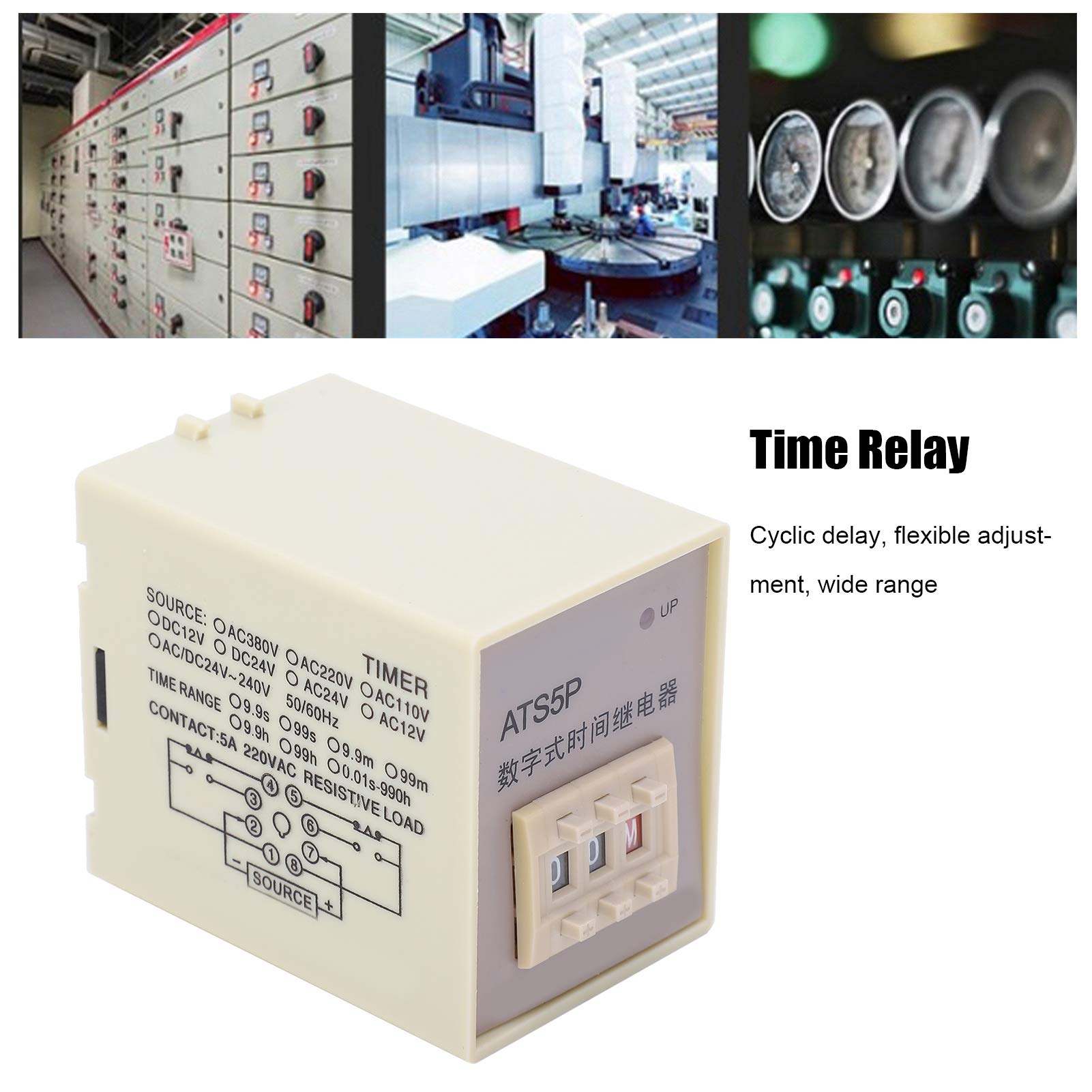 Kuuleyn Relè temporizzatore digitale AC380V ciclo